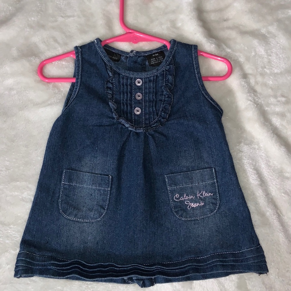 Calvin Klein baby girl denim dress